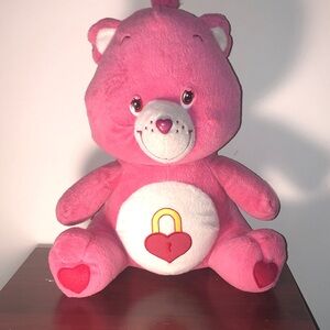 Care Bears Pink Plush with Heart Secret Bear